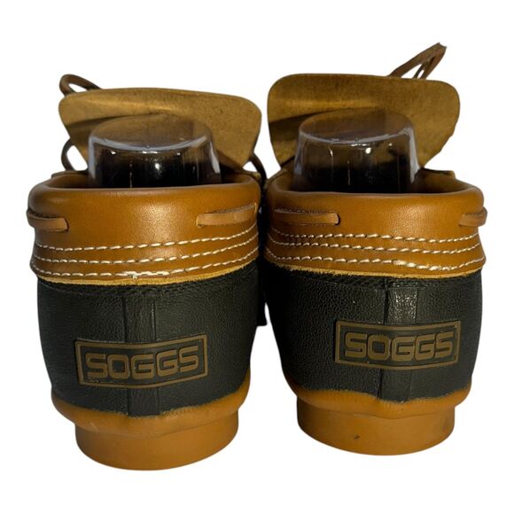 Soggs Thinsulate Insulation‎ Steel Shank Duck Shoes Men’s Size 7 Black Tan - Picture 5 of 14